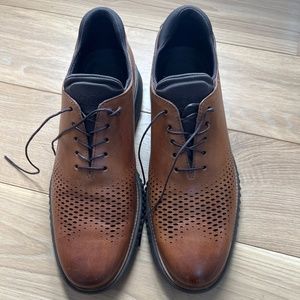 Cole Haan ZeroGrand Leather Oxfords Brown